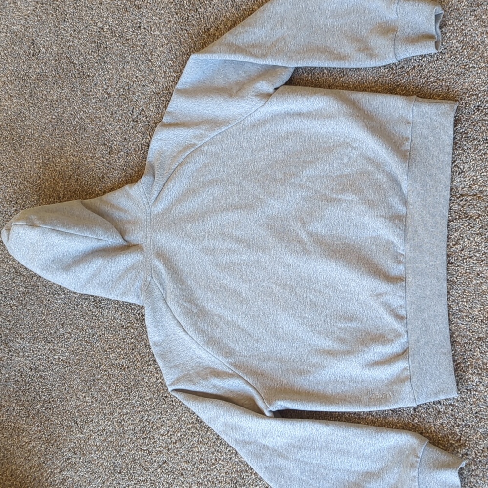 Athleta Easy Fleece 1/4 Zip Hoodie - Grey Heather S - Picture 6 of 7